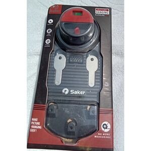 Saker Picture Hanging and Leveling Tool All-in-One Wall‎ Decor Mounting Kit New